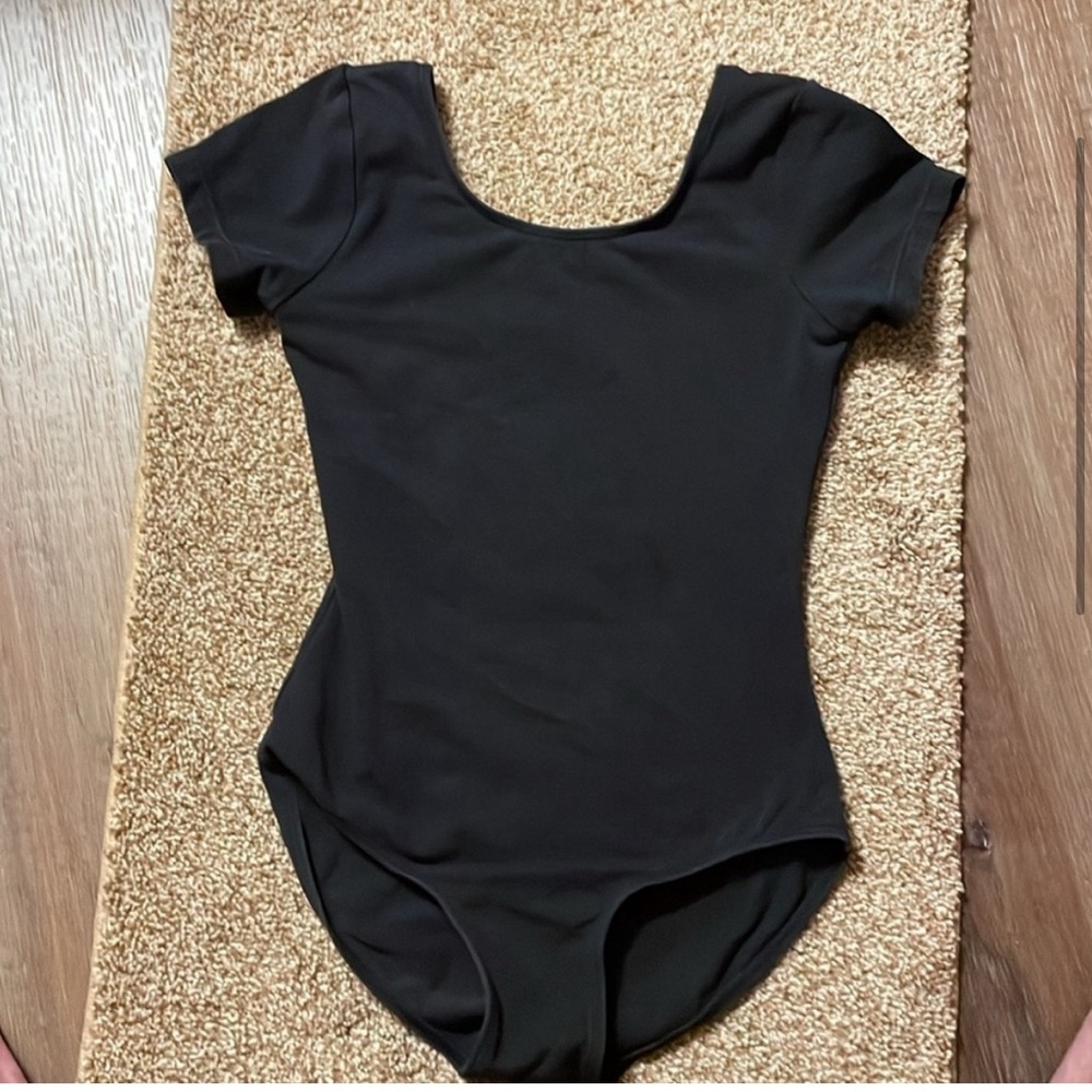 Bloch Dance Girls Dujour Microlux Short sleeve Leotard 8-10 - Picture 2 of 4